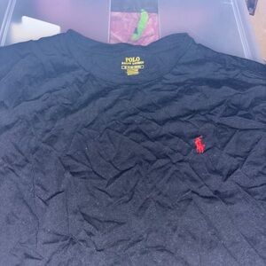 Polo by Ralph Lauren Black Tee with Red Logo